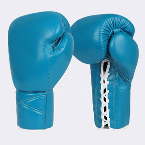 Prix d'usine Gants de boxe MMA Sparring Kick Boxing Gants de boxe en cuir à lacets - Product Image 4