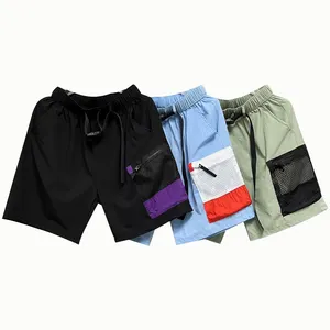 Pantalones cortos de playa de cintura media para hombre, bañadores informales de cinco puntos, respetuosos con el medio ambiente, verano 2024 - Product Image 1
