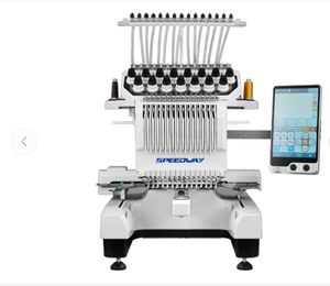 SPEED-WAY® BF-1500 – 15-NeedLle Compute-rized Embroii-dery Mach ine – Completee Setupp, Table& <b>Stand</b>-Included - Product Image 1