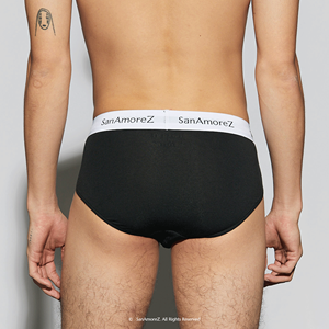 Indonesia SanAmoreZ for 2-Pack Briefs Spandex Cotton Heat-Transfer Printed Plain Dyed Non-Woven Waist Elastic Mid-Rise Apparel - Product Image 3