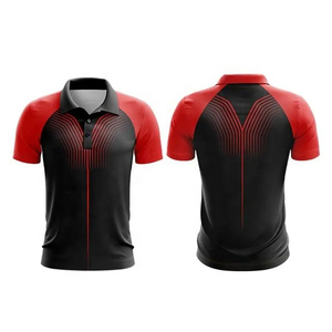 เสื้อโปโลสำหรับผู้ชายเสื้อโปโลระบายอากาศพิมพ์ลายซับลิเมชันมาใหม่ราคาถูกโลโก้ตามสั่ง - Product Image 3