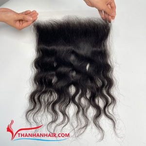 Meilleure qualité Extensions de cheveux humains vietnamiens 13x6 Lace Frontal Virgin Raw Nautral Wavy Hair - Product Image 3
