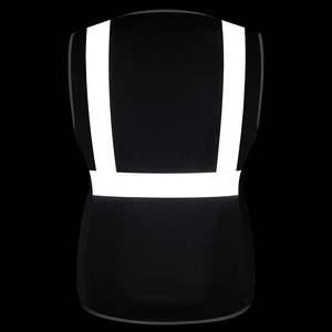 Chaleco reflectante de seguridad para hombre, de alta visibilidad, de lona transpirable, ropa de seguridad vial de verano con relleno de algodón - Product Image 6