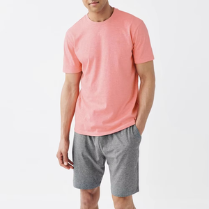 เซ็ต2ชิ้นแห้งเร็วชุดกีฬา2ชิ้นสำหรับใส่วิ่งในยิมชุดผ้าฝ้ายระบายอากาศได้ดีสวมใส่สบายและฤดูร้อน - Product Image 2