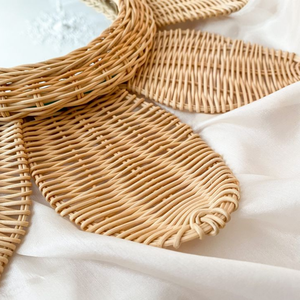 Espejo de pared de jacinto de agua redondo Vintage tejido a mano ecológico de Vietnam Natural de Thanh Cong - Product Image 6