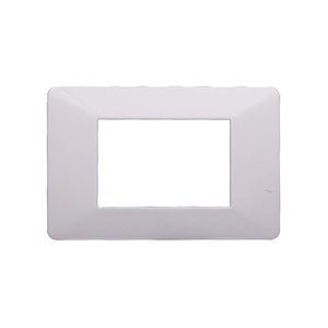 Piastra di plastica etroit serie Starlight 3P, colore bianco, compatibile con Vimar Plana-materiali elettrici/compatibile con - Product Image 1