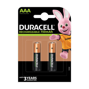 Baterías Recargables DURACELL MAH 750 M/STILO BL.2 HR3 - Product Image 1