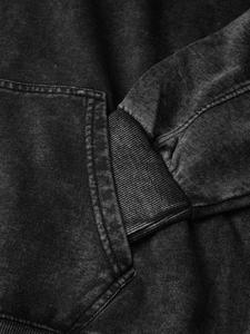 Sweat à capuche personnalisé lavé à l'acide avec impression du logo Sweat-shirt unisexe surdimensionné Streetwear Vente en gros - Product Image 4