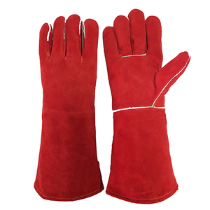 ถุงมือช่างเชื่อมถุงมือเชื่อมอาร์กอนหนังวัวหนังวัวทนความร้อน - Product Image 4