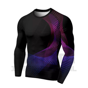 Compression Gym Suit Sportswear Compression Suit Long Sleeve Compression <b>Body</b> <b>Building</b> Men Workout <b>Fitness</b> Sports Suit - Product Image 1