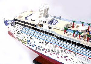 Gia Nhien Fabricant Conception personnalisée quantité minimale de commande basse MODÈLE DE BATEAU EN BOIS GEM NORWEGIEN-MODÈLE DE BATEAU EN BOIS DE HAUTE QUALITÉ Fait à la main - Product Image 6