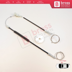 Juego de Reparación de Elevalunas Delantero Derecho BWR5616 para Carisma DA 1995-2006 4/5 Puertas MR912460, Repuestos Bross, Hecho en Turquía - Product Image 6