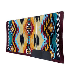 Couverture de selle de cheval de spectacle en laine faite à la main de haute qualité avec logo personnalisé et design inspiré de la Nouvelle-Zélande ADIBA OVERSEAS - Product Image 4