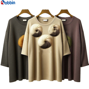 Camisetas Nuevas de Primavera Otoño 2025 para Mujer, Camisetas Holgadas Estampadas de Manga Corta, Camiseta Oversize con Cuello Redondo, Estilo Casual para Mujer - Product Image 1