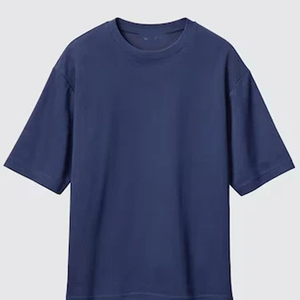 Heavyweight Airism Camisetas Hombres Oversize Custom Ringer Camisetas de gran tamaño Algodón Heavyweight Manga corta Cuello redondo Suelto AIRism - Product Image 3
