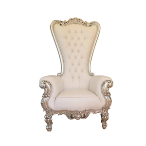 Tandhy Craft Luxury Sliver Throne Sillas Respaldo alto Royal Wedding Chair eventos para novio y novia silla comercial fuente directa - Product Image 1