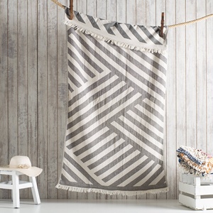 Harmony <b>Turkish</b> <b>Beach</b> <b>Towel</b> Diagonal Stripe, 100% Cotton Peshtemal, 35x70 in - Product Image 1