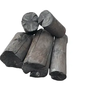 即时轻无烟100% 天然圆柱形烧烤锯末型煤烧烤用木炭和黑木炭