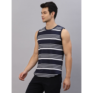 2025 nouveau gros personnalisé hommes gilet de gymnastique Fitness Singlet coton entraînement débardeur avec impression confortable - Product Image 3
