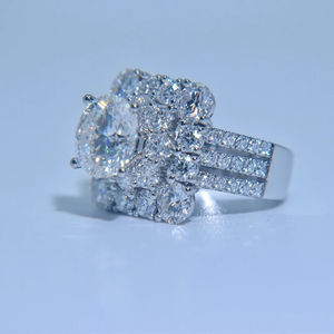 Anillos de Compromiso y Boda de Diamantes de Alta Calidad, Diamantes VVS con Certificado IGI, Anillos Finos de Plata S925 para Mujer, Talla Personalizada, Joyería Fina - Product Image 5