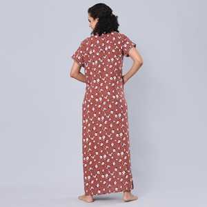 Evolove - Camisón Largo de Viscosa Liva Súper Suave y Cómodo para Mujer, con Botones y Bolsillo, para Uso Doméstico - Product Image 3