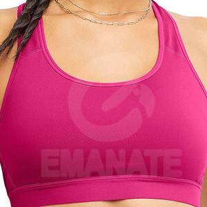 Soutien-gorge de sport pour femme en tissu spandex/nylon respirant à la taille élastique, nouveau design tendance, fermeture personnalisée à l'avant, maintien élevé - Product Image 4