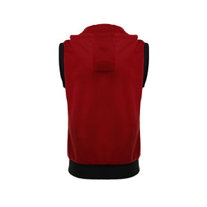 Nuevo Sudadera con capucha sin mangas para hombre Casual Slim Fit Zip up Cordón Chalecos con capucha lisos Precio al por mayor - Product Image 3