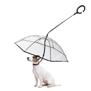 Paraguas Plegable Ajustable en Forma de C Transparente para Perros, Cadena de Tracción, Material de Poliéster/PVC, Paraguas para Mascotas - Product Image 1