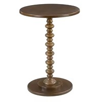 Table centrale ronde Offre Spéciale à trois pieds en finition nickel disponible en miroir polonais élégant petite table en métal meubles de maison