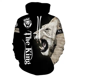 The <b>lion</b> <b>king</b> Pattern Printing Men's <b>Hoodie</b> High Quality Fabric 3d Digital Printing <b>Hoodie</b> Sweater - Product Image 5