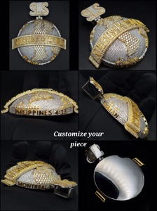 Pendentif personnalisé 3D avec nom, argent sterling 925, diamant moissanite VVS, style hip-hop, or, personnalisé, certifié IGI, unisexe - Product Image 3