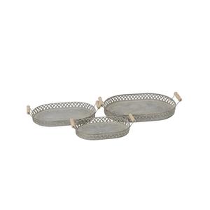 Unique Shape Big Size Brass Tray Gold Polished Serving Tray Handle - Product Image 3