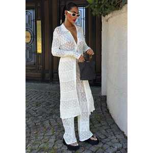 Conjunto de Cárdigan Largo Informal Bridget 9881, Tejido de Punto Transpirable para la Temporada de Primavera - Product Image 5