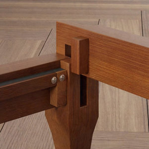 Solid Dry Bamboo Wood 12-Inch Platform Bed with Upholstery Elegant and Sustainable Up-<b>Holstered</b> Bed - Product Image 5