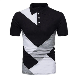 2025 estilo moderno de todos los tamaños de alta calidad para hombres para camisetas de Polo tela antiarrugas cómoda MOQ bajo patrón sólido - Product Image 1