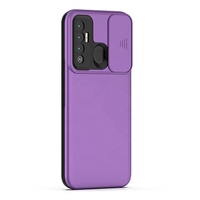 Coque de téléphone à fenêtre coulissante en métal TPU avec imprimé d'huile pour Tecno Camon 17 19 Pro Neo camon 18 Premier pro 18i 18T