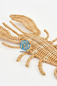 Nouvelle Collection Rotin Homard Pour Tenture Décoration Accent Rotin En Forme D'animal Mur Art Pour Salon Décoration de La Maison - Product Image 6