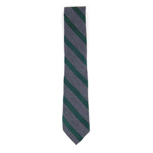 Tasso Elba Men's Teramo Stripe <b>Tie</b> Classic Casual Green Jacquard Print Size Regular - Product Image 1