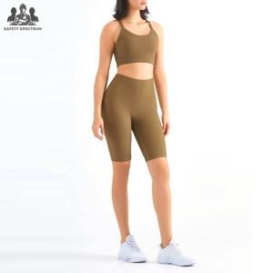 Conjunto Deportivo de Dos Piezas para Mujer al por Mayor |   Ropa Deportiva Moldeadora |   Sujetador Deportivo y Pantalones Cortos |   Exportación a Granel OEM - Product Image 1