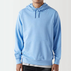 Sweat à capuche en molleton de coton 100% pour hommes Pull coupe ample avec col à capuche Sweat lourd pour l'hiver - Product Image 1