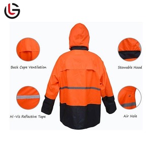 Trajes de lluvia casuales duraderos y elegantes con características de ventilación transpirable y logotipos personalizados Tela cómoda para uso diario - Product Image 4