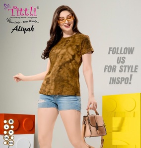 Apparel & <b>Accessories</b> Western Wear Hojiyari Ladies T-Shirt Top Regular Wear Collection for Worldwide Supply From India - Product Image 4