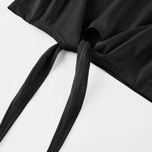 Tops cortos de moda para mujer Premium más vendidos, camisetas de Color sólido, camisetas cortas estampadas informales personalizadas, técnica de teñido liso - Product Image 4