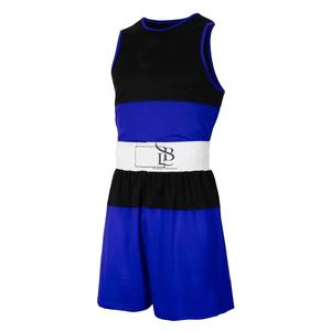 ชุดชกมวยสำหรับผู้ชายเสื้อออกกำลังกายแบบสั้นและมีโลโก้ - Product Image 5