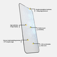 Kit d'installation de verre trempé sans poussière en boîte cartonnée, protecteur d'écran simple pour la confidentialité pour iPhone 15/16/17 Pro Max