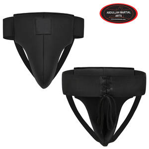 En color negro Pu cuero logotipo personalizado impresión nueva llegada producto adulto boxeo ingle guardia por ABDULLAH artes marciales - Product Image 5