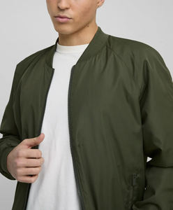 Chaqueta Universitaria de Invierno para Hombre de Alta Calidad, Bordado Chenille, Mangas de Cuero, Cuello Alto, Personalizada con Letras de Béisbol, Frente 2026 - Product Image 3