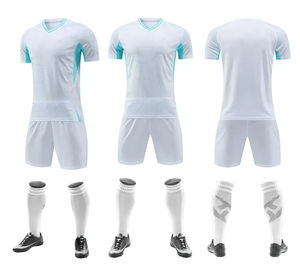 Conjuntos de ropa de fútbol de color degradado, uniforme de fútbol de color personalizado para adultos, conjunto de ropa deportiva fabricada en fábrica con logotipo impreso - Product Image 3