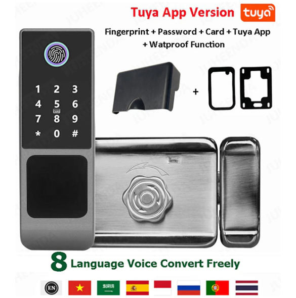 WiFi Tuya APP + empreinte digitale + carte + mot de passe + clé