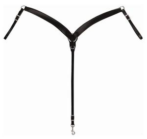 Collier de poitrine en cuir de qualité occidentale pour chevaux noir outillé Trail Pleasure Barrel Roping Plastron Qualité Halters - Product Image 1